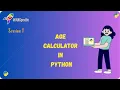 Simple Age calculator Python Editor Pictoblox