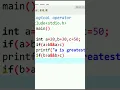 Logical Operators in C