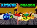 Trading From KITSUNE TO DRAGON EST Fruit Only From Trading In One Blox Fruit