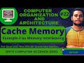 Cache Mememy Example 2 on Memory Interleaving Computer Organization and Architecture Gate4U