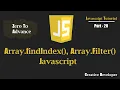 Array findIndex Array filter Javascript Javascript Tutorial