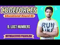 B Lost Numbers Educational Codeforces Round 65 INTERACTIVE PROBLEM