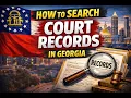 How to search court records in Georgia