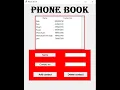 PhoneBook Desktop Application in Python Python Tkinter