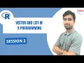 Session 2 R Programming Tutorial Understanding Vectors and Lists in R CompusoftEducation