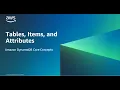 Tables Items and Attributes - Amazon DynamoDB Core Concepts Amazon Web Services