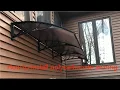 Learn how to install polycarbonate Front Patio Cover Awning in one minute