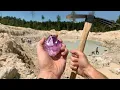 Found Rare Amethyst Crystal While Digging at a Private Mine Unbelievable Find