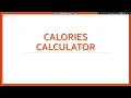 Calories Calculator Using TCP and UDP
