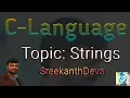 Strings char array string literal c-93 Sreekant eva