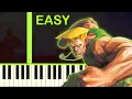 Download Lagu GUILE THEME | STREET FIGHTER 2 - EASY Piano Tutorial