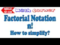 Factorial Notation Math Corner