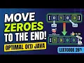 Move All Zeros to End of Array LeetCode 283 Java DSA Course
