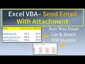 Excel VBA Send Emails With Attachments