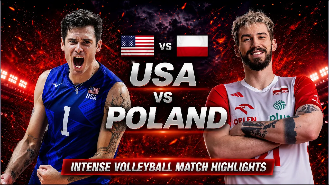 USA vs Poland Epic Volleyball Highlights | Men's VNL 2026