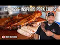 Japanese-Inspired Tomahawk Pork Chops on the Weber Kettle Grill Heath Riles BBQ