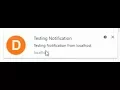 Using FCM send and receive foreground web push notification in part4