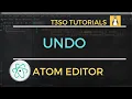 How to Undo in Atom Editor - keyboard shortcuts