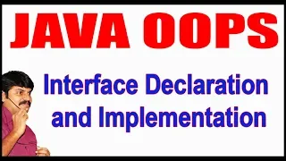 Java Tutorials Java OOPS Interface Declaration and Implementation