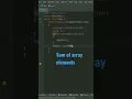 sum of all the elements in array program in java