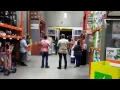 Home Depot freight team getting pumped before our shift starts