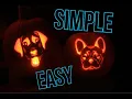 How To Make Simple Easy Pumpkins With Dog Faces