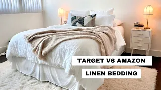 NEW BEDDING Target vs Amazon LINEN BEDDING