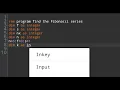 qbasic program to find the Fibonacci series of any number