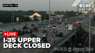 WATCH LIVE Upper deck of I-35 SB closed due to police activity