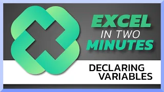 Excel Declaring Variables