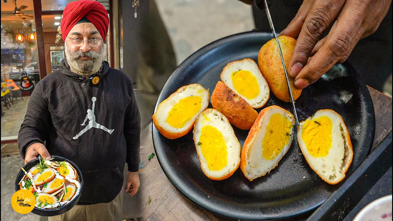 Famous Bobby Sardar Ji Ka Pure Veg Anda Curry Making l   Pure Veg    ? l Delhi Food