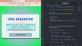 JavaScript API Joke Generator