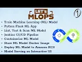 MLOps e2e Project Flask Docker Jenkins Pipeline AWS ECS Step-by-Step Demo