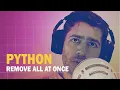How to Remove Materials in Blender at once with Python