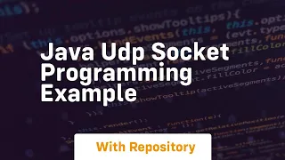 java udp socket programming example