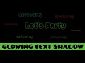 Glowing Text Shadow Css Animation Effects