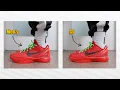 Which One Should You Buy GS vs Men s Kobe 6 Reverse Grinch Comparison Sizing On Foot