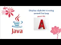 Print alphabet A using nested for loop part-84