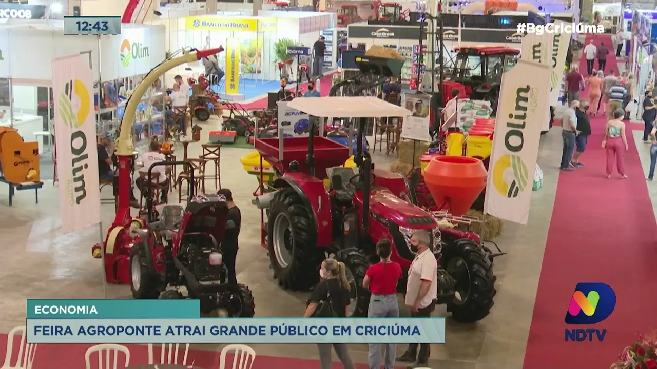 Feira Agroponte reúne atividades agro e atrai grande público em Criciúma