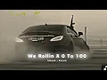 WE ROLLIN x O TO 100 | SHUBH MASHUP | SIDHU x SHUBH | SLOWED REVERB #mashup