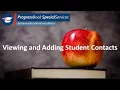 ProgressBook SpecialServices Viewing and Adding Contacts