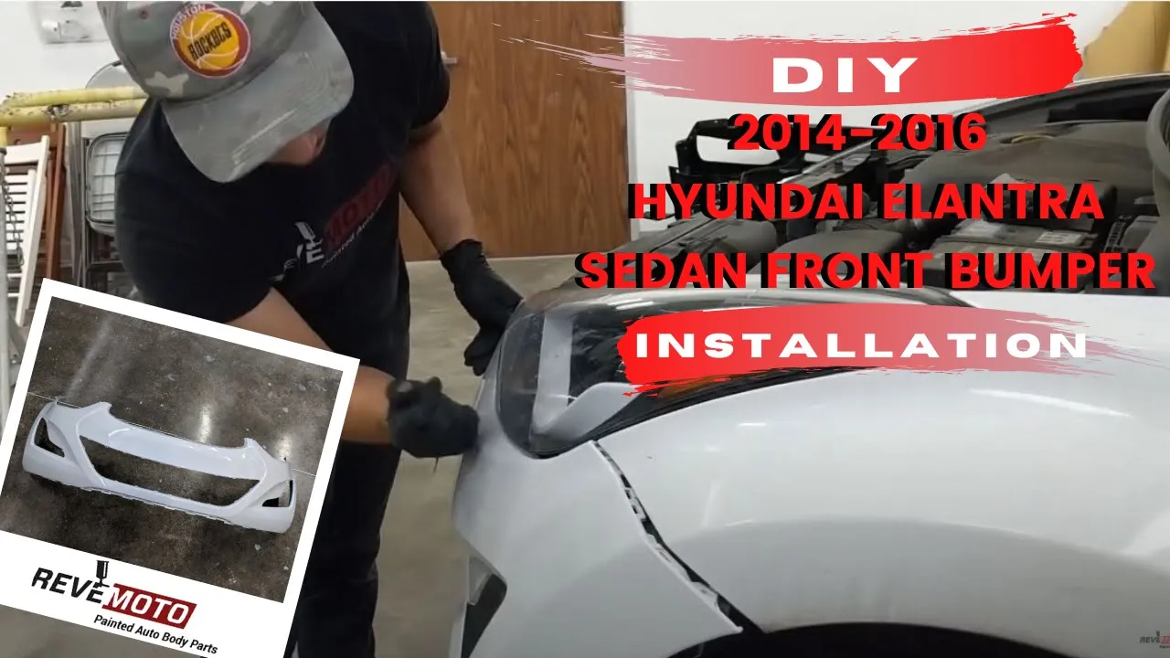 2014-2016 Hyundai Elantra : Front Bumper Painted (Sedan | US Built)