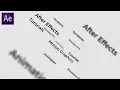 Download Lagu Camera Fly Trough Text Animation in After Effects - After Effects Tutorial | Text Reveal