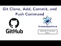 Git Clone Add Commit and Push Command Git Tutorial Hindi