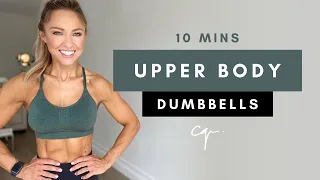 10 min dumbbell upper body workout at home