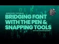 Bridging Font Perfectly with Pen and Snapping Tools - An Inkscape Tutorial for CNC Plasma Cutting