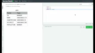 Hackerrank SQL Solution Basic SQL - Select By ID