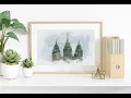 Beautiful Watercolor LDS Temple Art 2