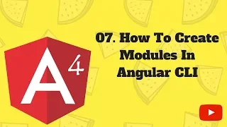 AngularJS 4 Tutorial 07 How to create modules in angular cli