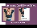 2019 update Card Hover Effects Html CSS